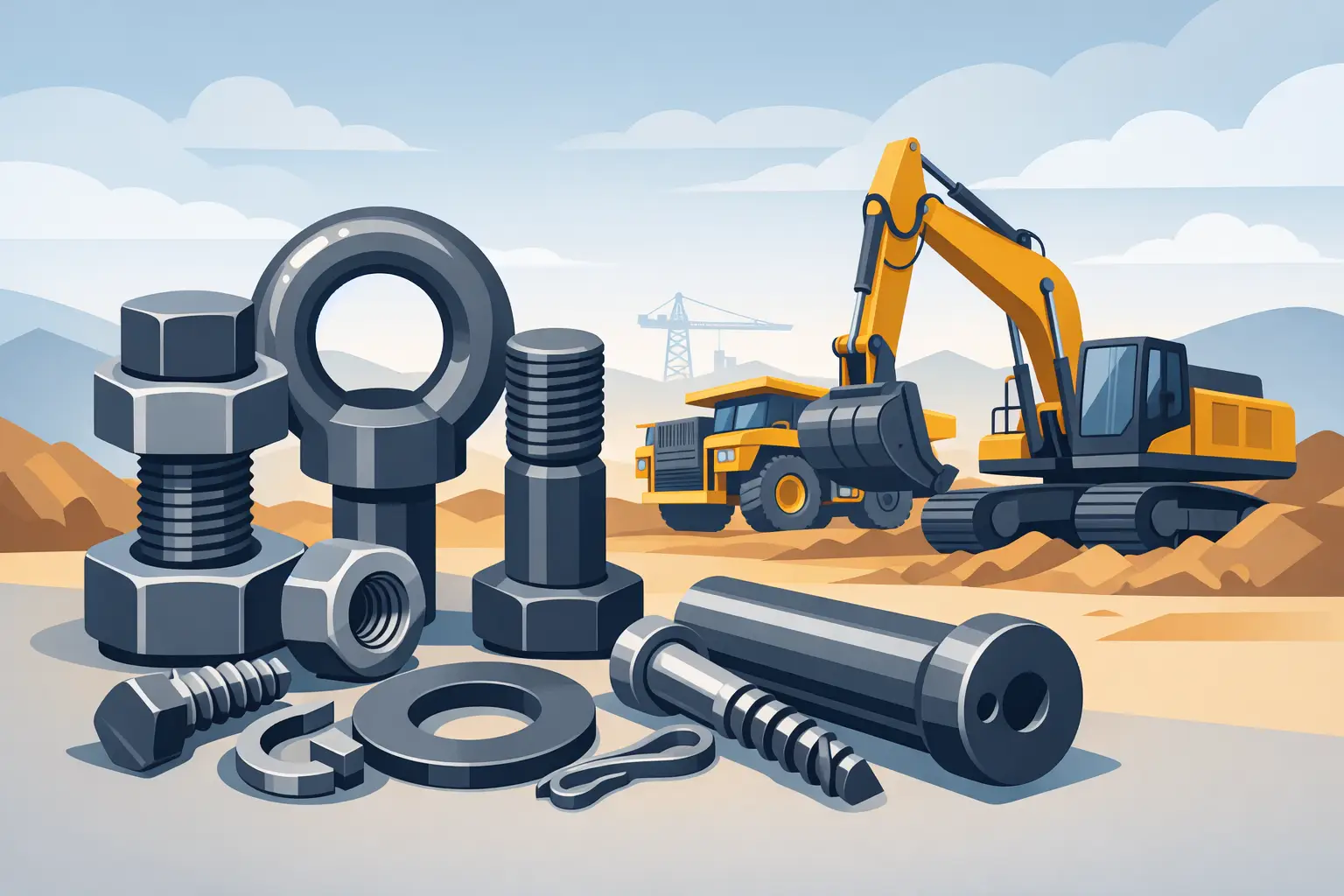Best Fasteners for Heavy Equipment - Keba Fastenings