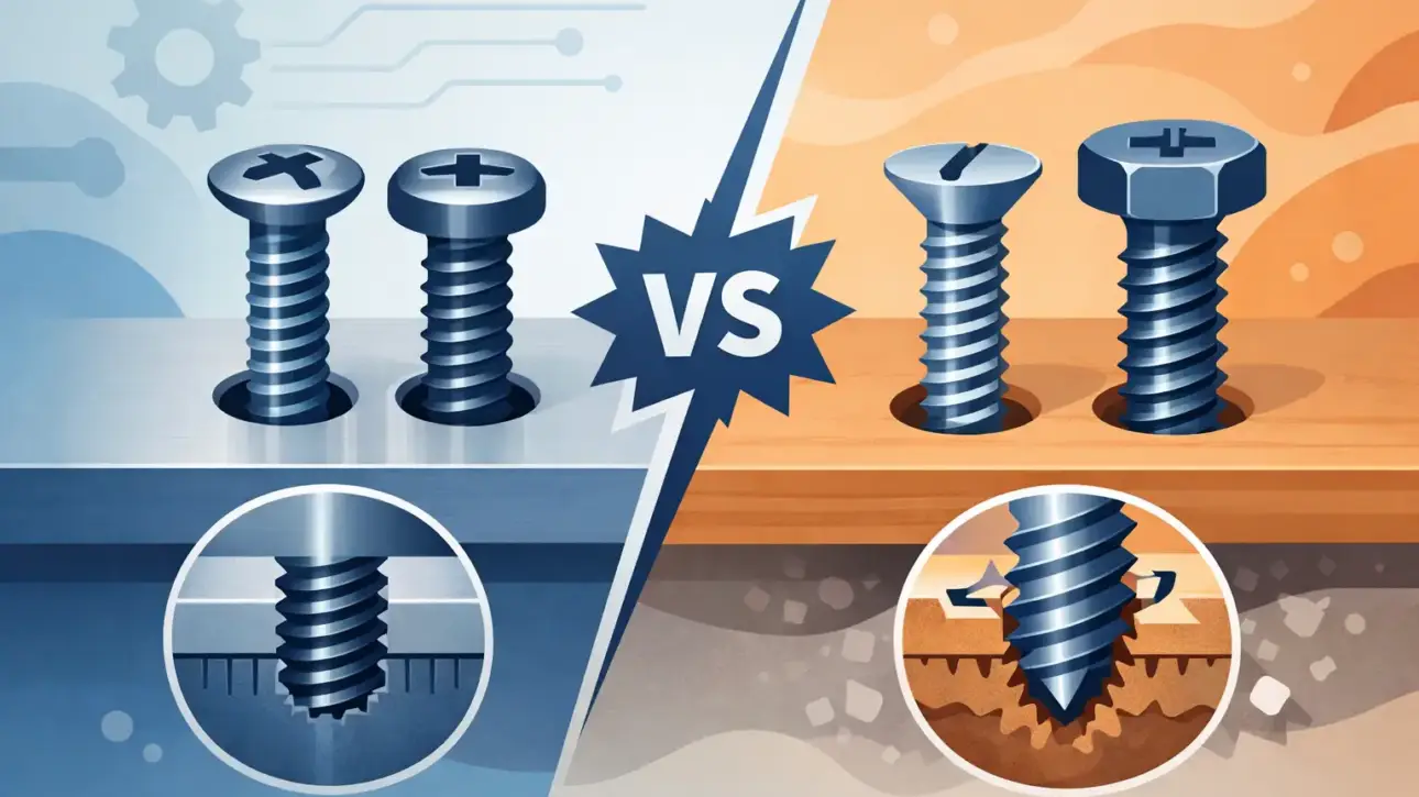 Machine Screws vs Thread Forming Screws