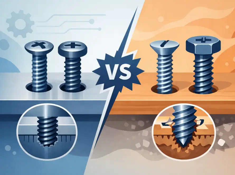 Machine Screws vs Thread Forming Screws